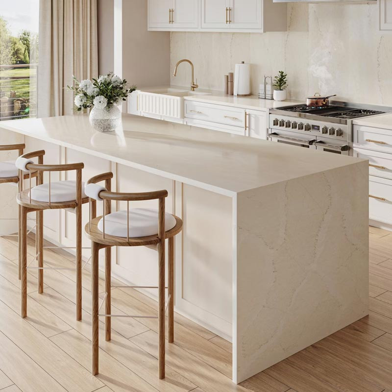 Plan de travail en Quartz Silestone® Calacatta Tova